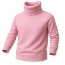 Lányka meleg TURTLENECK 146 PULÓVER gyermek RÓZSASZÍN PÓLÓ magas nyakú blúz