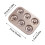 Nonstick-munkform beige, 6 håligheter, 27 x 18,5 cm 3