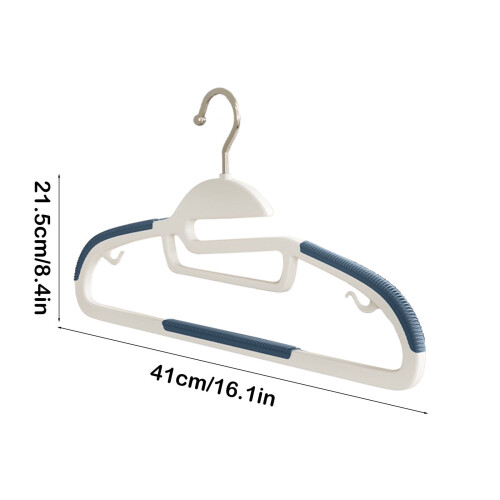 Cintre multifonction en plastique bleu (1 pièce) 2