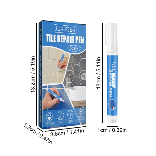 Grout Colorant and Sealer Pen White 3 pcs 2