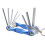 3X Folding Hex Key Box End Wrench Set Flat   Spanner Key Set Repair Car Hand Tools A 6