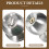 Door Lock Handles Stainless Steel Interior Keyless 2