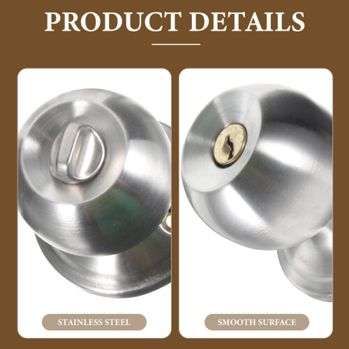 Door Lock Handles Stainless Steel Interior Keyless 1