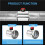 2pcs 4in Motorized Duct Damper-Adjustable Volume Balancing & Backdraft Damper Control,Airflow Control Damper 5