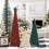 Ensemble de décorations de sapins de Noël en bois (3 pièces) : 4", 6" et 8". 4