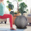 Yoga Ball Cover Gray Durable 55cm 7