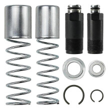 Floor Jack Replacement Parts: Low-Side Horizontal Dual-Pump Piston Plunger Kit with Washer and Retainer Ring.