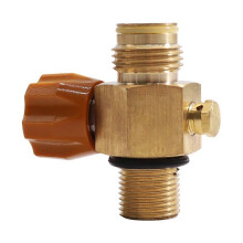 CO2 Tank Adapter,G1/2 14 M18X1.5 Refill CO2 Valve Adapter Thread Converter CO2 Tank Adapter Converter CO2 Refill Adapter