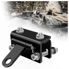 Adjustable Universal Tow Hitch for Snowmobiles, Rust-Resistant Steel Kit