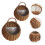 Wall Mounted Wicker Flower Basket Hanging Planter 7