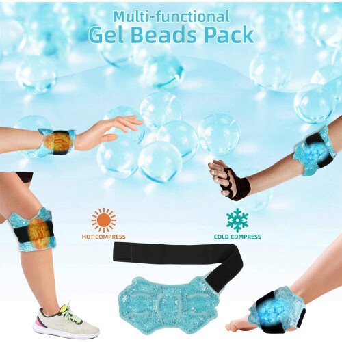 Ankle Ice Therapy Wrap with Adjustable Brace and Gel Pack 1
