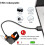 Bike Tail Light LED Rechargeable Heart Shape 5 Modes 4