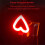 Bike Tail Light LED Rechargeable Heart Shape 5 Modes 6