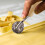 Ravioli stamp maker with roller wheel, wooden handle, 4