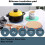Limei silicone trivet mats heat resistant 6 pack 6