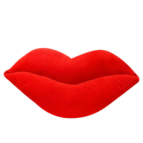Funny 3D Lips Plush Cushion Hot Pink 1 Piece 1