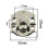 Wood Jewelry Box with Silver Hasp Clasp Set 5 pcs 2