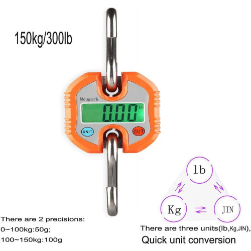 Digital Hanging Scale Portable Heavy Duty 150 kg 1