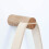 Wood Towel Roll Holder Frame for Bathroom White 4