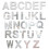 Acrylic Mirror Wall Stickers Alphabet Letters 26 pcs Silver 2