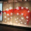 Christmas snowflake window clings white red 3 pcs 8