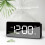 LED Digital Alarm Clock with USB Charger and Mirror Gold 6