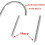 Heavy Duty U-Shaped Wind Stakes Galvanized Steel 4-Pack 4