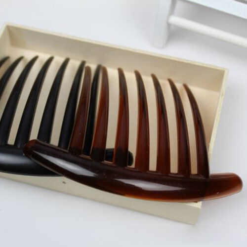 French Twist Hair Comb Flexible Shell Style 7 Teeth 2
