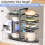 Pot and Pan Organizer 8-Tier Adjustable 21 Inch 6