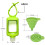 Empty Travel Sanitizer Bottles with Keychain 60ml 8 pcs 3