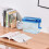 Mini manual paper shredder for home office blue 6