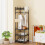 Narrow Coat Rack Shoe Bench with Storage 3-in-1 8