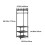 CaiTeLin freestanding coat rack with 2 shelves 3