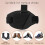 Motorcycle Shifter Pad Boot Cover Black Rubber 4 Pcs 6