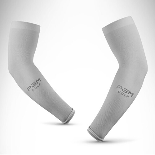 PGM arm sleeves UV breathable ice silk cooling 1 pair grey 2