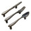 30 Pcs Knife Spoon Fork Kitchen Cabinet Closet Drawer Pull Handles Knobs 3-Inch Center to Center Bronze 4