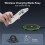 Magnetic Phone Holder, Multi-Functional Foldable, Portable Desktop Rotating Ring Holder Silver 7