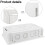 Kit de Tomada Embutida para TV de Parede de 9 Polegadas com Caixa de Rede Integrada para Gerenciamento de Cabos 5