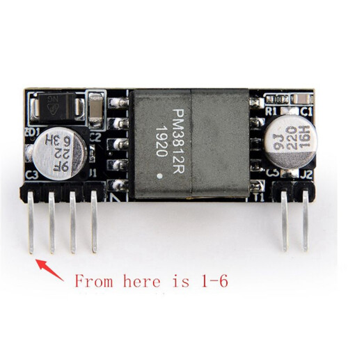 4X DP1435 POE Module 5V 2.4A IEEE802.3Af Without Capacitance Supports 100M 1000M POE Module 1