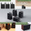Elevadores de Cama,Blocos ElevaçãO de Mesa AjustáVeis 4 Polegadas com BraçAdeira de Parafuso 4 Unidades Elevadores de Cadeira para ServiçO Pesado 6