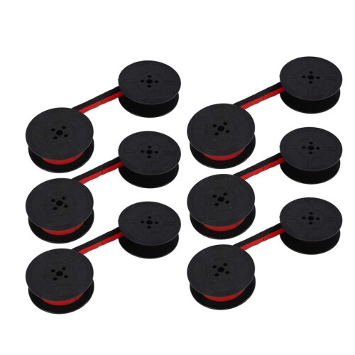 6Pack Typewriter Ribbon Twin Spool Typewriter Ribbon Red and Black Twin Spool Replacement Pack for Most Typewriter 1
