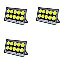 3X LED Flutlicht 500W IP66 Wasserdicht Außenstrahler Projektorlampe Reflektorstrahler Gartenbeleuchtung 500W