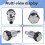 Car Aluminum Alloy Internal  Armrest Box Adjustment Knobs Replacement for   Sport 2014-2017 3