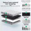 4PCS for FLASHFORGE AD 5M/5M Pro Activated Carbon Air Filter for FDM 3D Printers for Flashforge Adventurer Air Filter 10