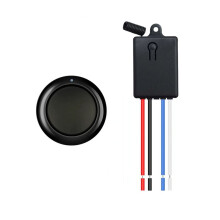 Contrôleur de Relais Sans Fil RIF 433 MHz, Émetteur Adaptateur de Signal Intelligent 5-60 V CC 10 A pour la Domotique