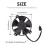 2X Ventilador Elétrico de 5,20 Polegadas Estilo Empurrador Perfil Baixo 307 CFM 5 Pás para SPAL 30103013 VA31-A101-46S 5