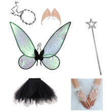 (Black) Ali di farfalla, angelo, bacchetta magica, fata, elfo, costumi per spettacoli per bambini, oggetti di scena