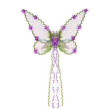 ([Butterfly Style] Purple) Flätad fjärilsvingar älva ängel cosplay rekvisita för barns jul halloween festival scenfest