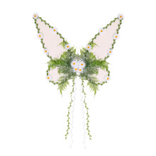 (【Butterfly style】 white) Flettet sommerfuglvinger fe engel cosplay rekvisitter til barns jul halloween festival scenefest