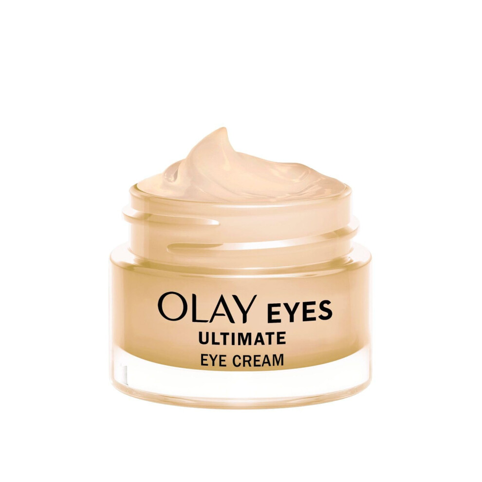Olay Ultimate Eye Cream, Eye Cream For Dark Circles, Wrinkles & Puffiness, With Anti-Ageing Peptide